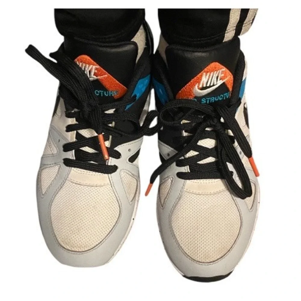 Nike Air Structure CW1646-005 GS‎ 6.5Y 6.5 Mens Orange White Teal Black Grey EUC
